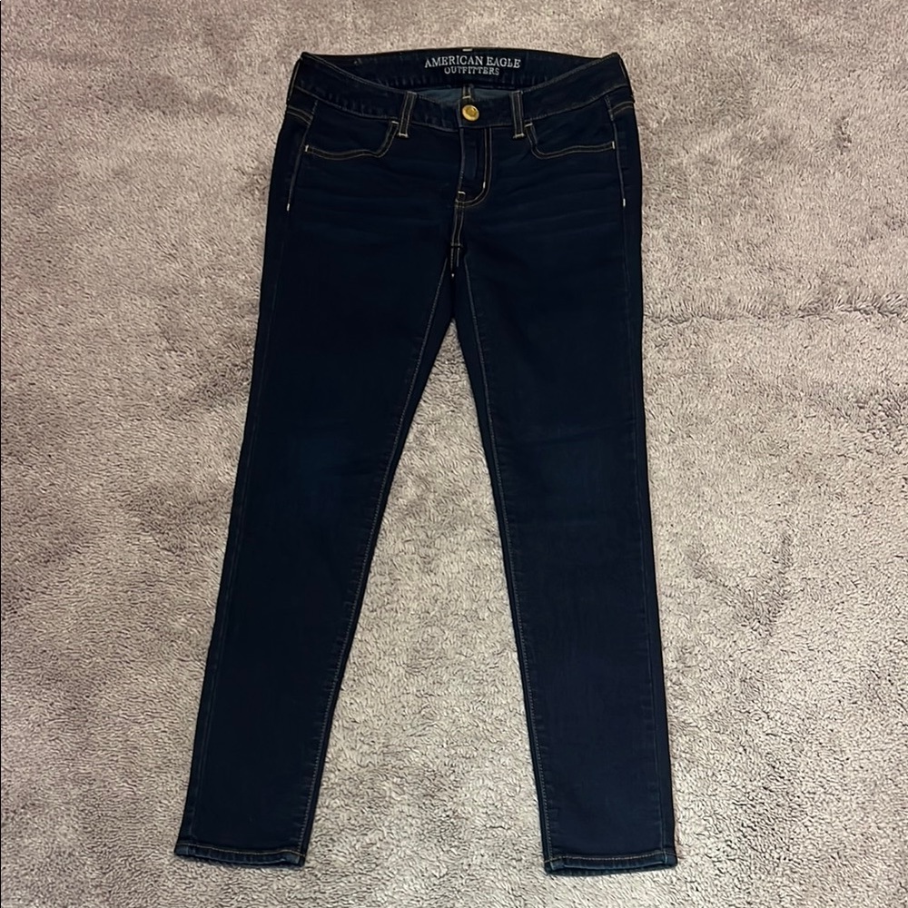 American Eagle Outfitters Dark Wash Jeggings Size 2 Short